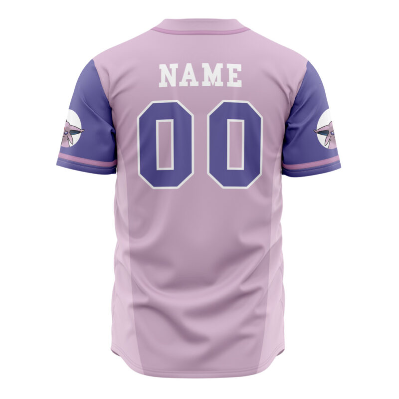Personalized Espeon Eeveelution Pokemon Baseball Jersey - Image 3