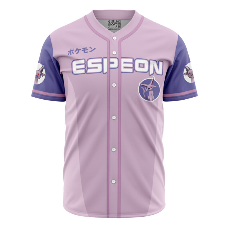 Personalized Espeon Eeveelution Pokemon Baseball Jersey - Image 2