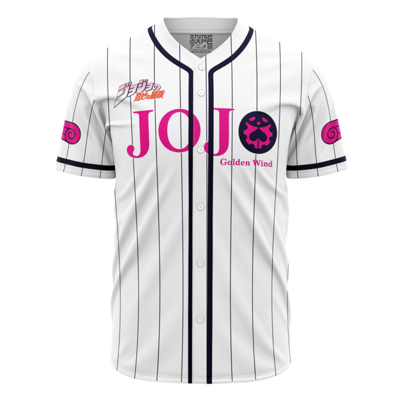 Personalized Giorno Giovanna Golden Wind Jojo’s Bizarre Adventure Baseball Jersey - Image 2