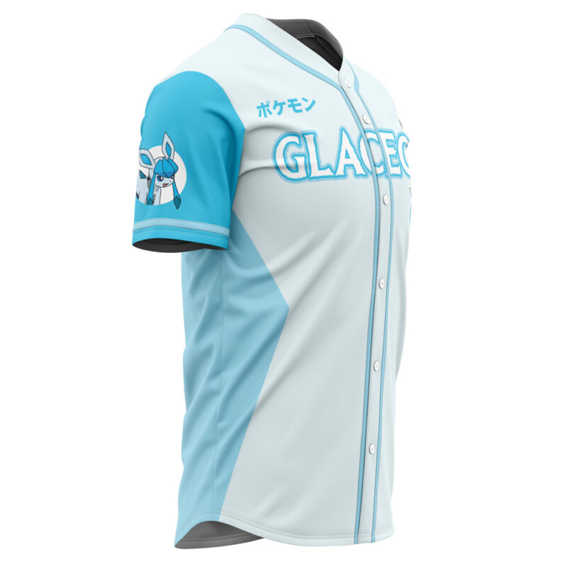 Personalized Glaceon Eeveelution Pokemon Baseball Jersey - Image 4