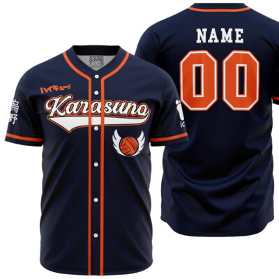 Personalized Karasuno Hinata Haikyuu Baseball Jersey