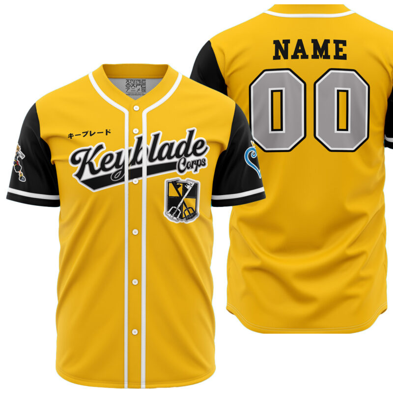 Personalized Keyblade Corps Sora Kingdom Hearts Baseball Jersey