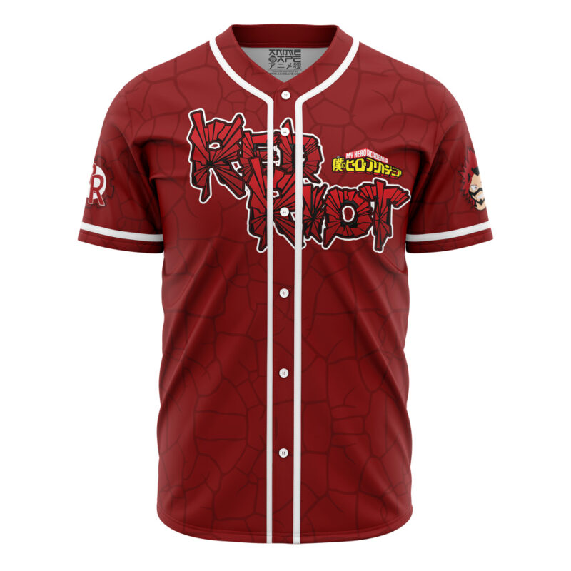 Personalized Kirishima Red Riot My Hero Academia Baseball Jersey - Image 2