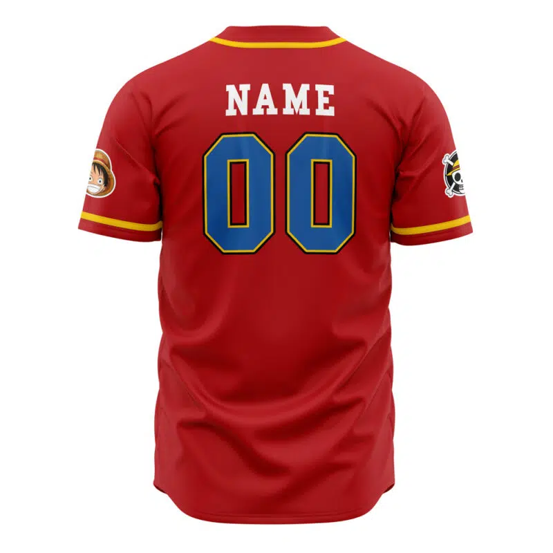 Personalized Luffy One Piece Baseball Jersey - Image 3