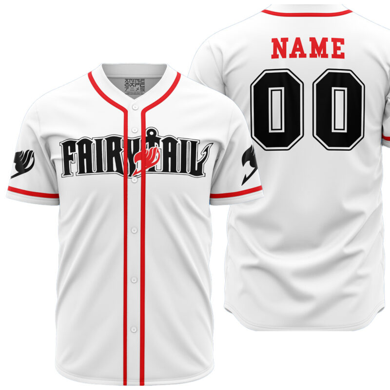 Personalized Natsu Dragneel Fairy Tail Baseball Jersey