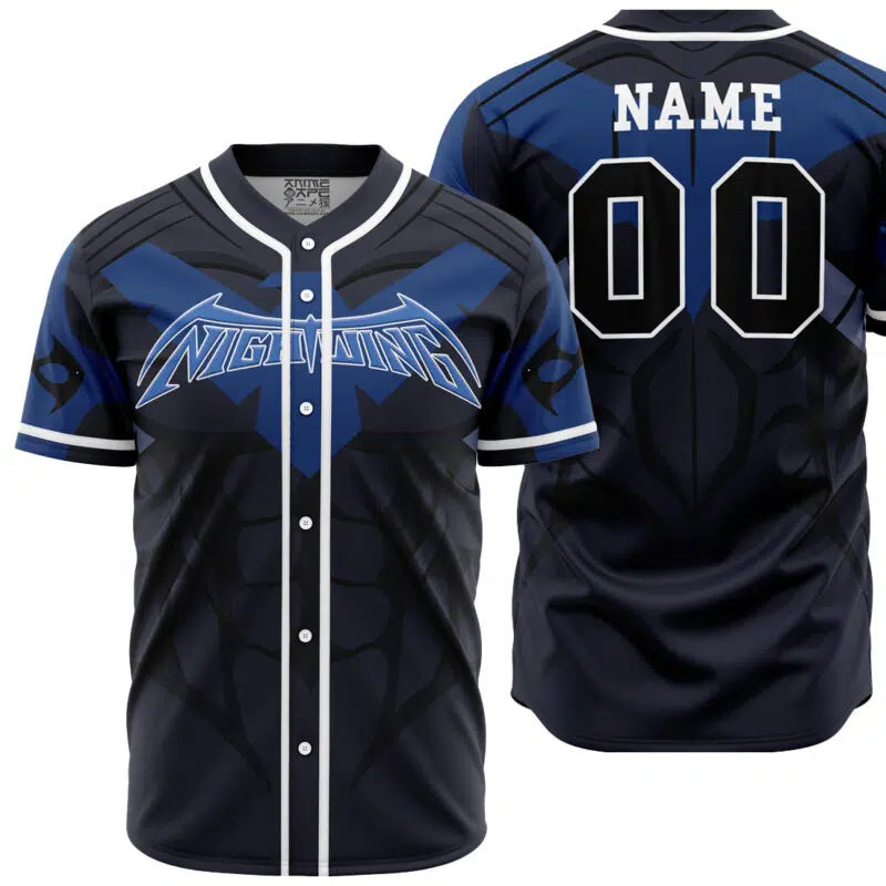 Personalized Nightwing DC Comics Baseball Jersey