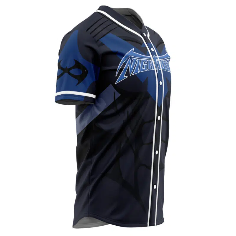 Personalized Nightwing DC Comics Baseball Jersey - Image 4