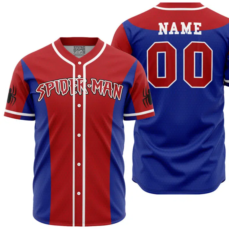 Personalized Spiderman Marvel Baseball Jersey