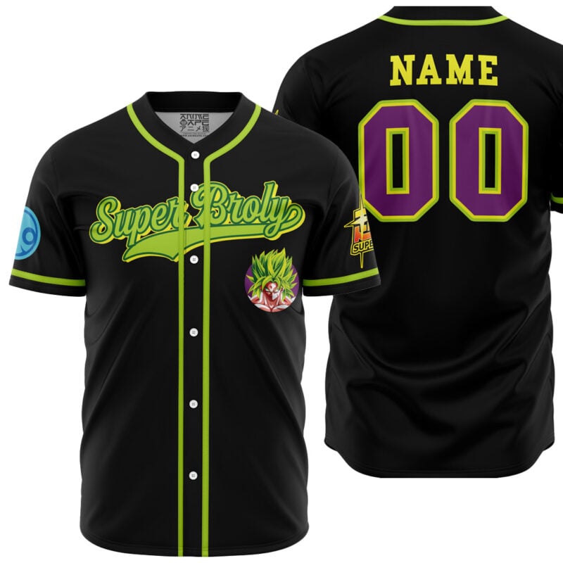 Personalized Super Broly Dragon Ball Z Baseball Jersey