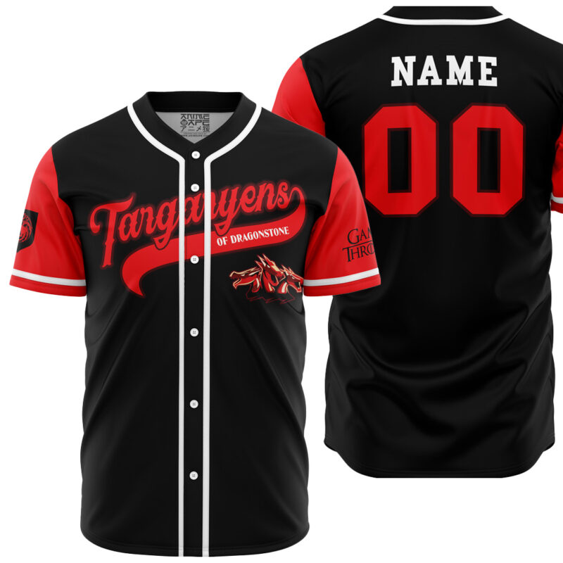 Personalized Targaryens of Dragonstone Game of Thrones Baseball Jersey