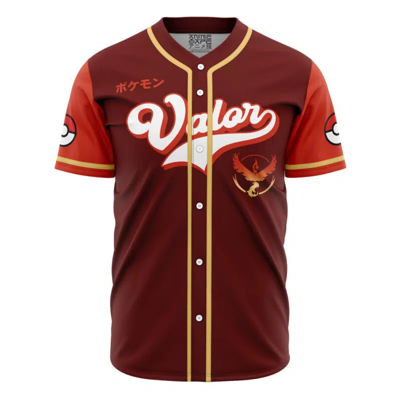 Personalized Team Valor Pokemon Baseball Jersey - Image 2