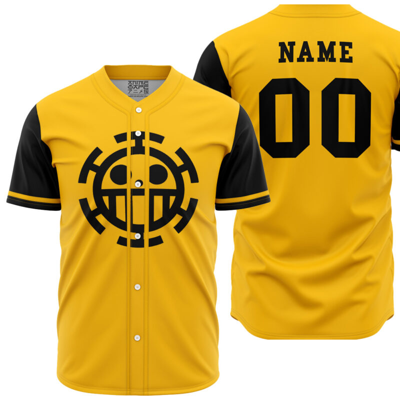 Personalized Trafalgar Law One Piece Baseball Jersey