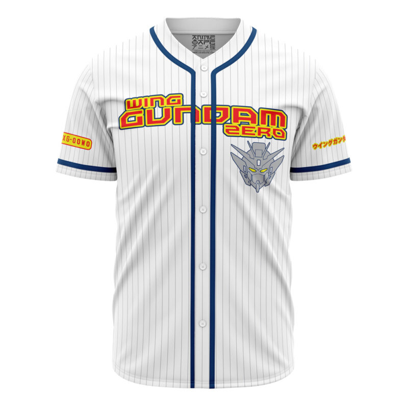 Personalized Wing Zero Gundam Baseball Jersey - Image 2