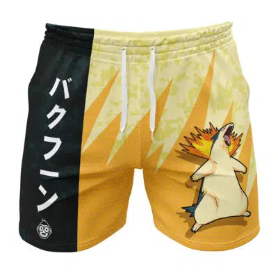 Typhlosion Classic Pokemon Gym Shorts