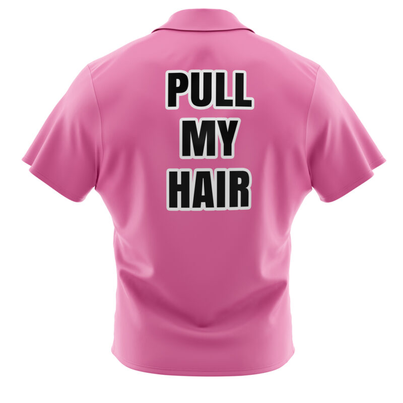 Vegeta Pull My Hair Pink Dragon Ball Abridged Button Up Hawaiian Shirt