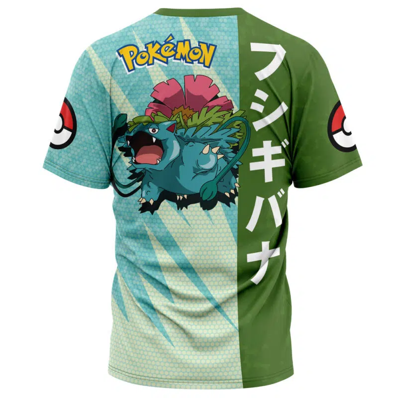 Venusaur Attack Pokemon T-Shirt - Image 2