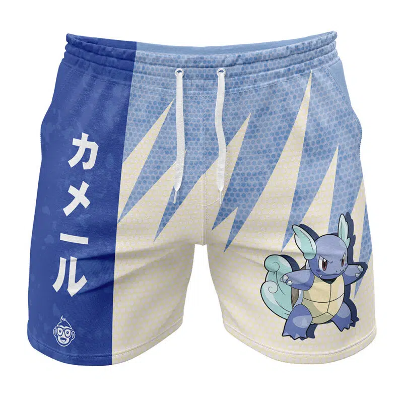 Wartortle Classic Pokemon Gym Shorts
