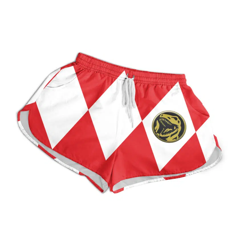 Red Ranger Mighty Morphin Power Rangers Women's Board Shorts