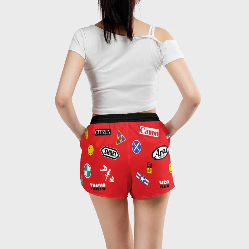 Akira Bike Decals Women's Board Shorts - Image 3
