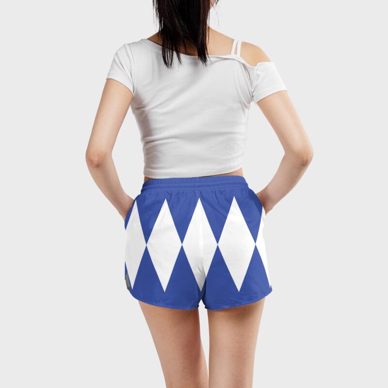 Blue Ranger Mighty Morphin Power Rangers Women's Board Shorts - Image 3