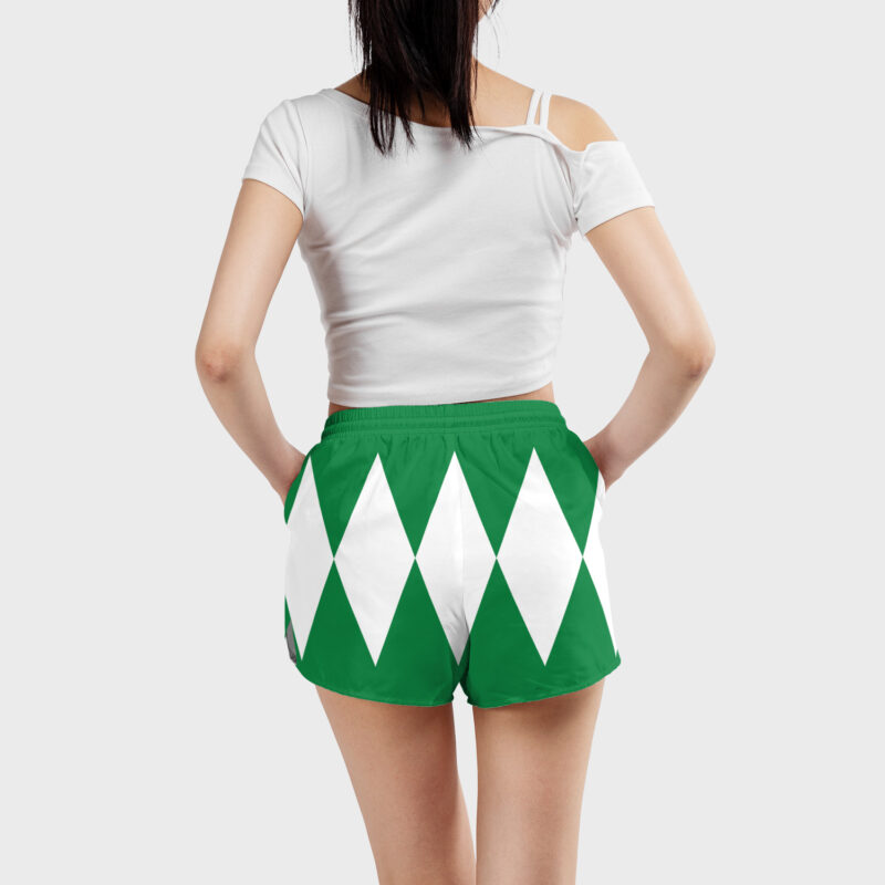 Green Ranger Mighty Morphin Power Rangers Women's Board Shorts - Image 4