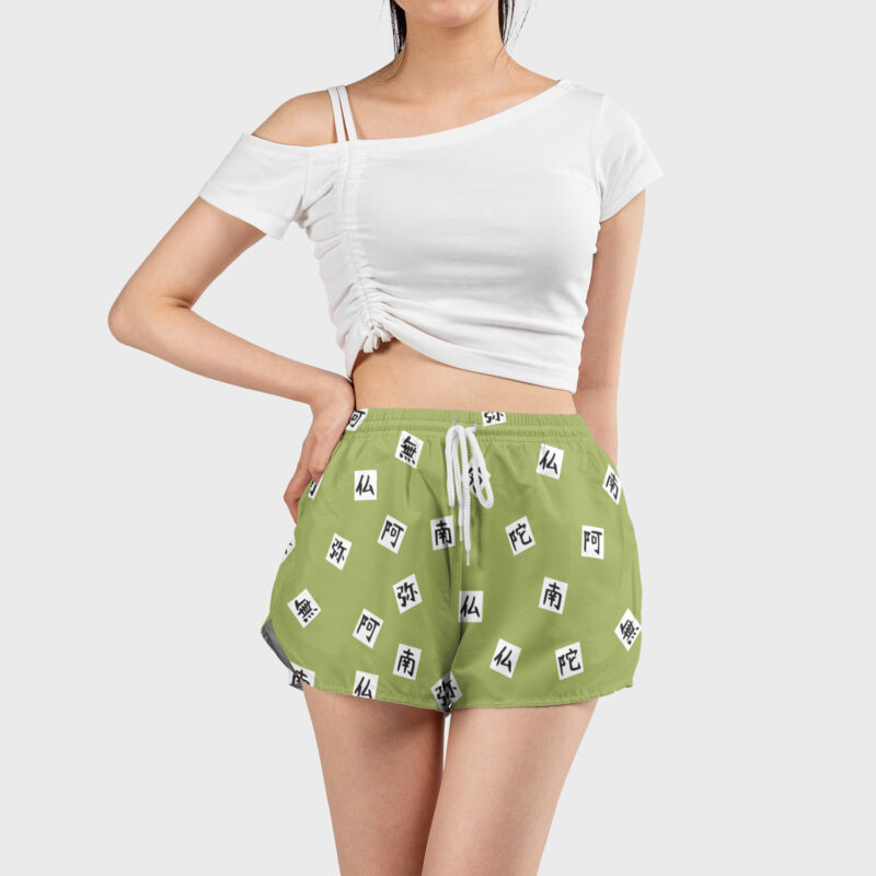 Gyomei Himejima Demon Slayer Women's Board Shorts - Image 4