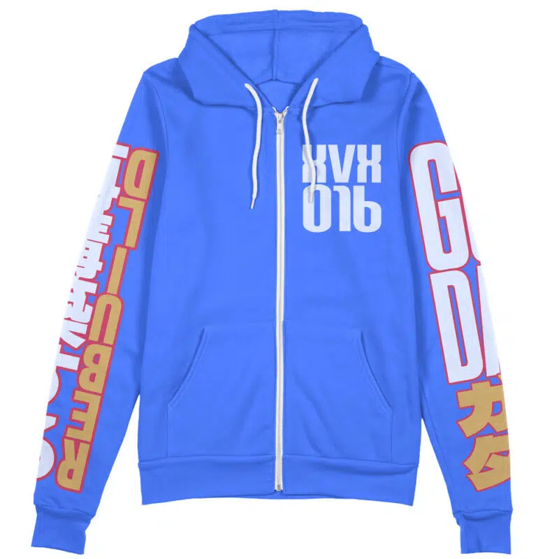 Aerial Gundam Witch from Mercury Streetwear Zip Hoodie Jacket - Image 2