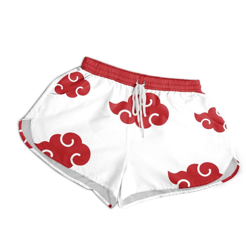 Akatsuki White Naruto Women's Board Shorts