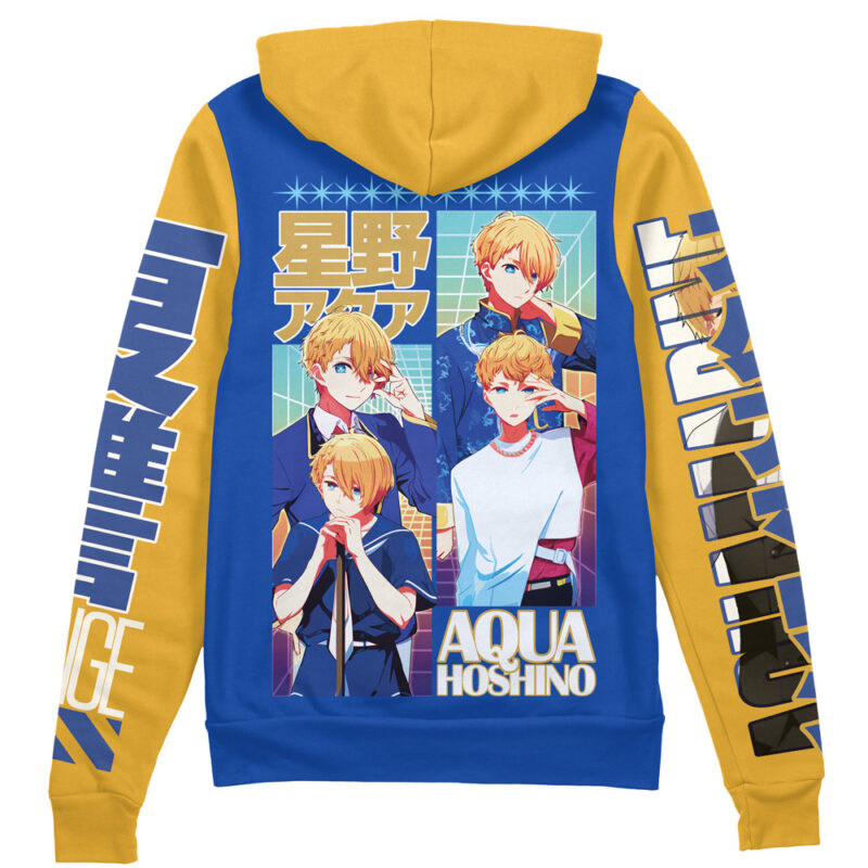 Aqua Hoshino Oshi no Ko Streetwear Zip Hoodie Jacket