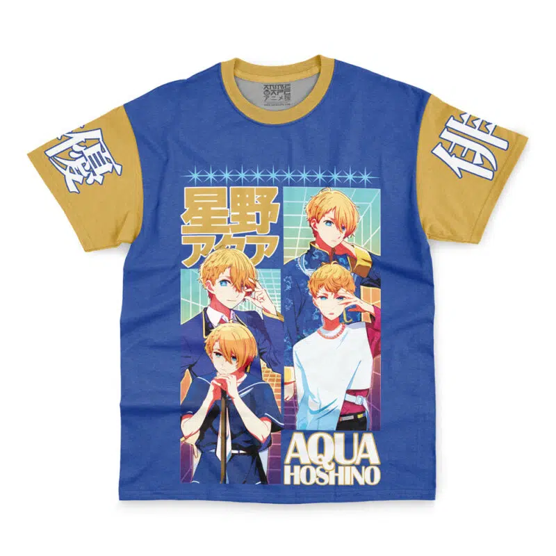 Aqua Hoshino Oshi no Ko Streetwear T-Shirt - Image 2