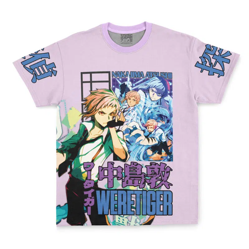 Nakajima Atsushi Bungou Stray Dogs Mashle Streetwear T-Shirt