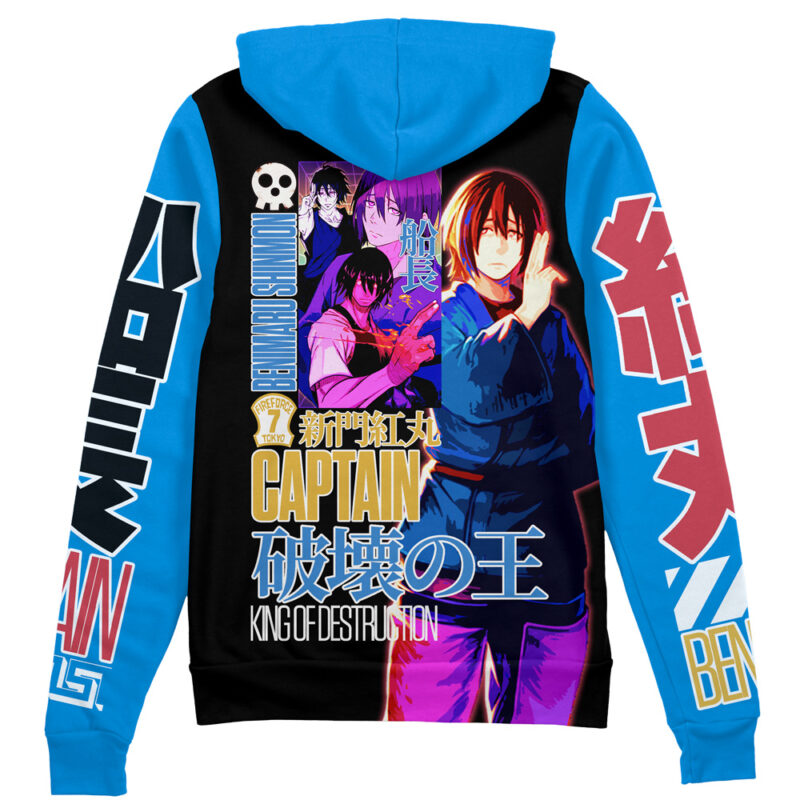 Benimaru Shinmon Fire Force Streetwear Zip Hoodie Jacket
