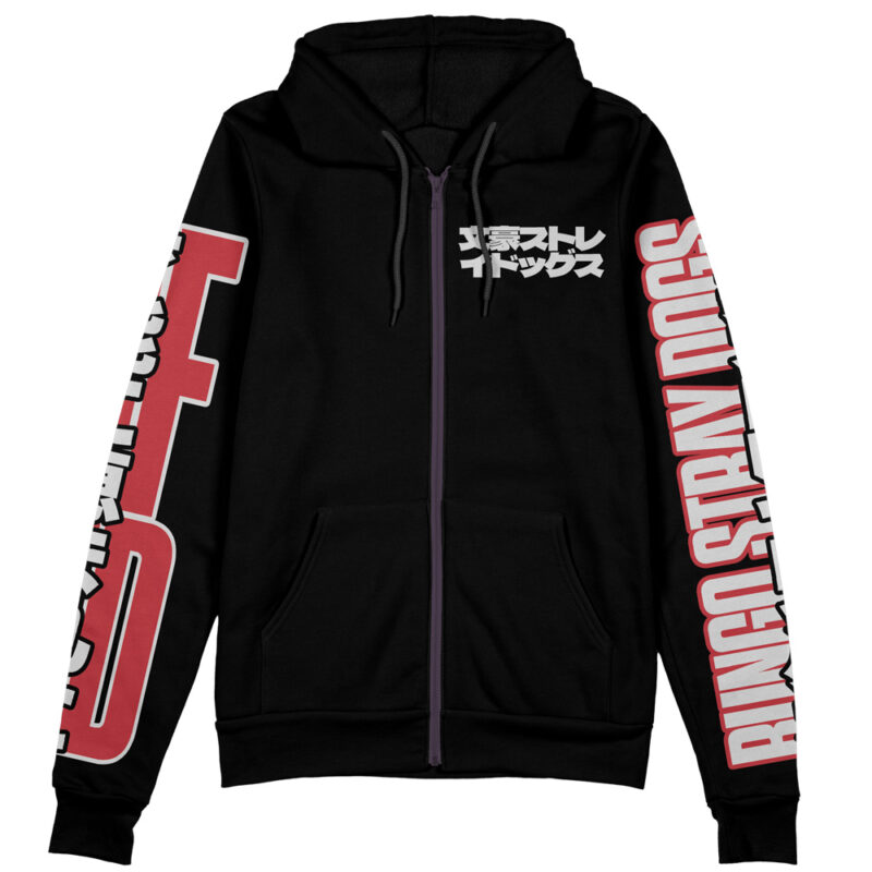 Bungou Stray Dogs Streetwear Zip Hoodie Jacket - Image 2