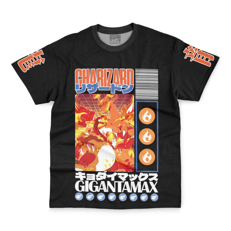 Gigantamax Charizard Pokemon Streetwear T-Shirt - Image 2