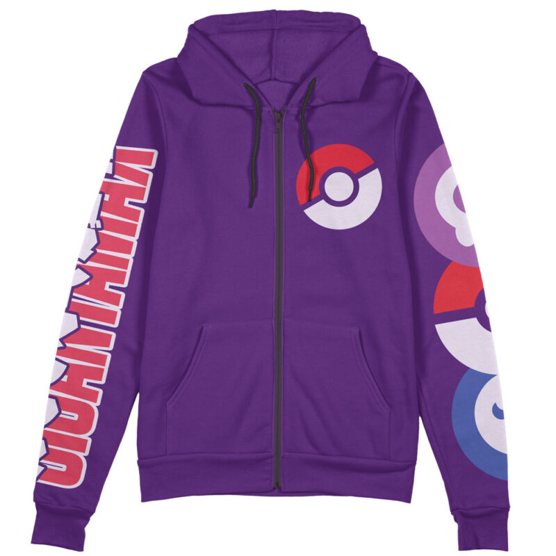 Gigantamax Gengar Pokemon Streetwear Zip Hoodie Jacket - Image 2
