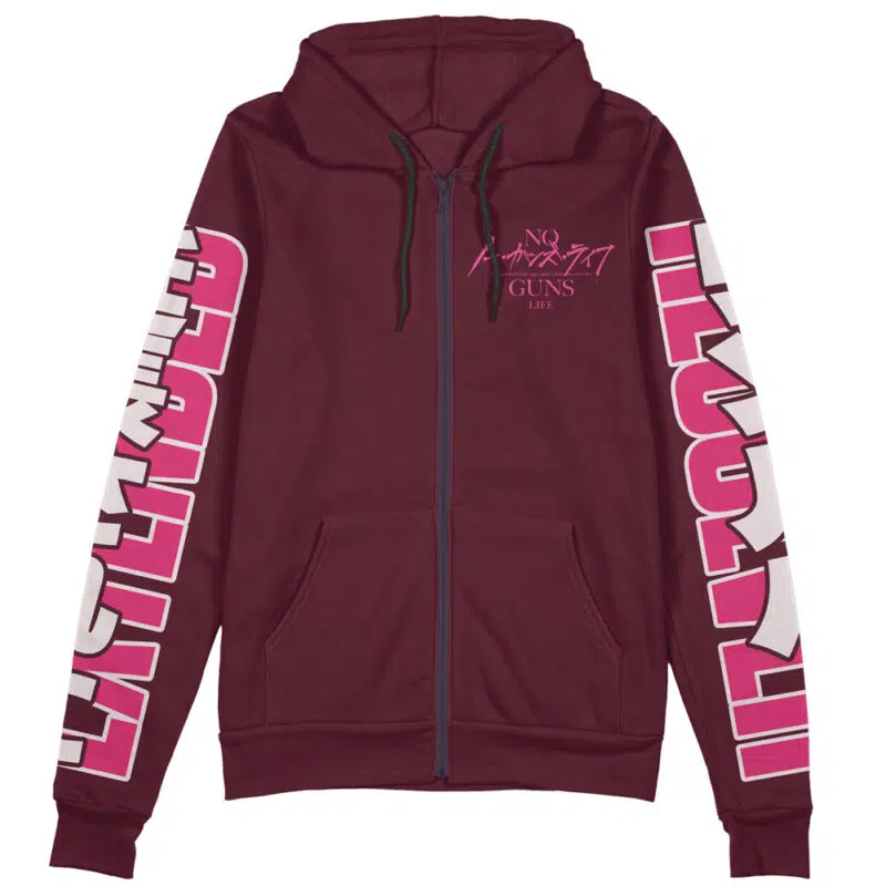 No Guns Life Streetwear Zip Hoodie Jacket - Image 2