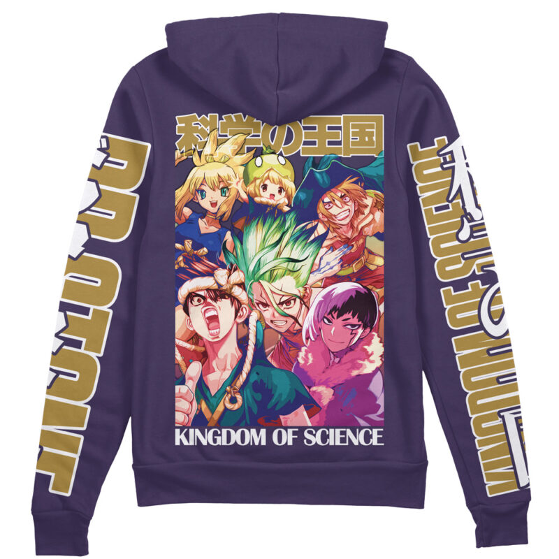 Kingdom of Science Dr. Stone Streetwear Zip Hoodie Jacket