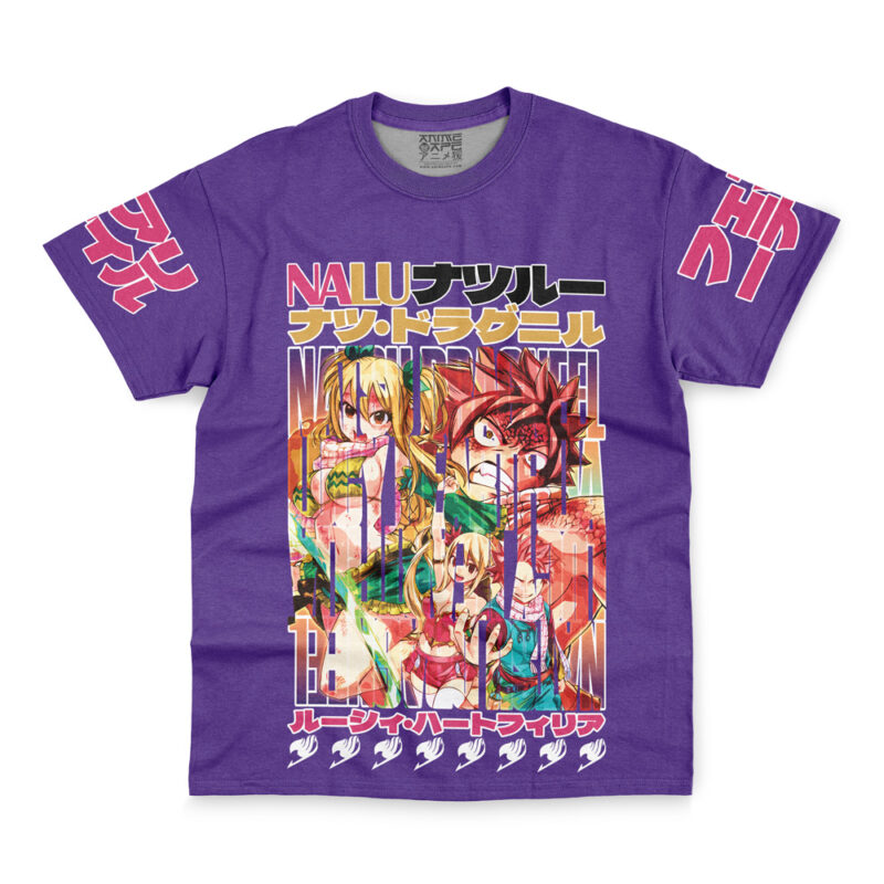 Nalu Fairy Tail Streetwear T-Shirt - Image 2
