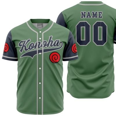 Personalized Konoha Jonin Naruto Baseball Jersey