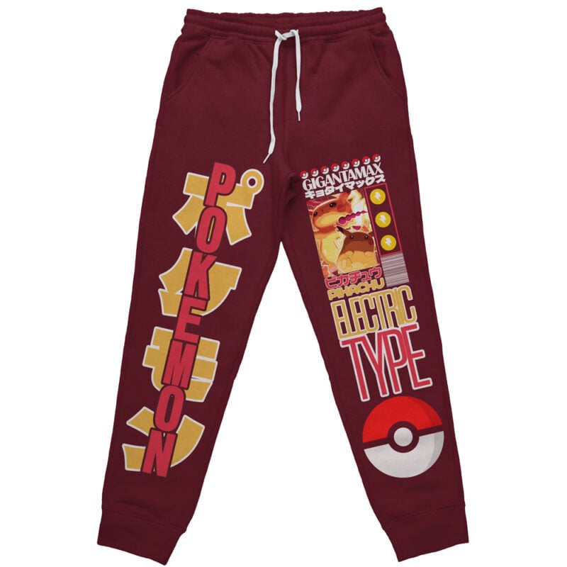 Gigantamax Pikachu Pokemon Streetwear Sweatpants