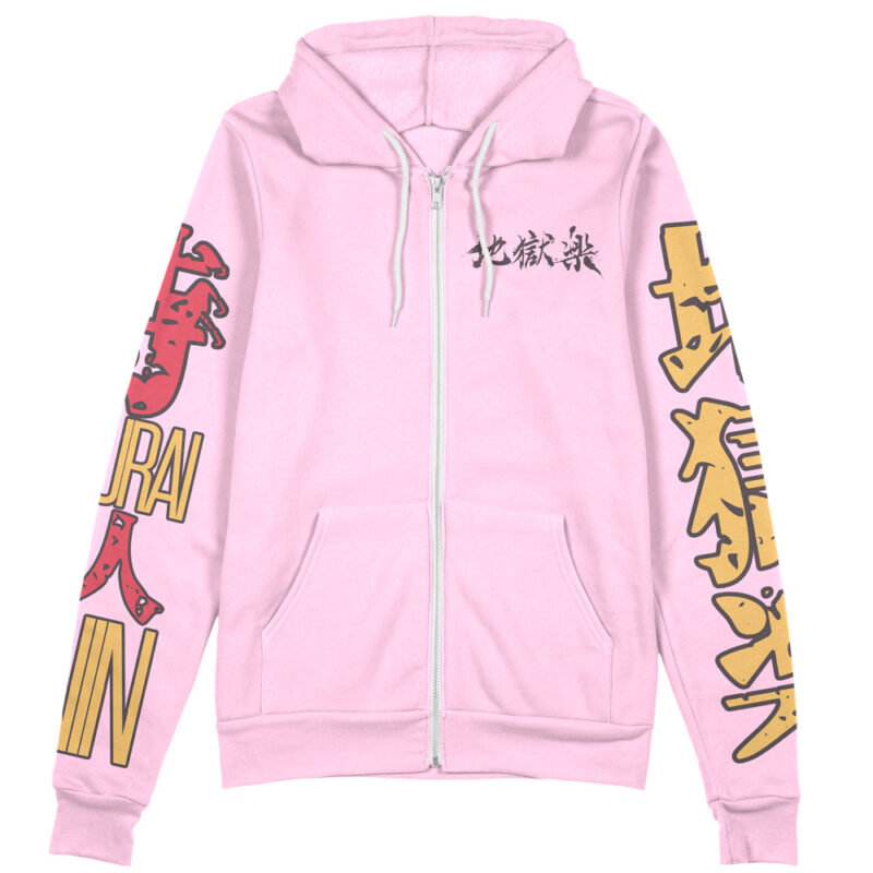 Yamada Asaemon Sagiri Hell’s Paradise Streetwear Zip Hoodie Jacket - Image 2