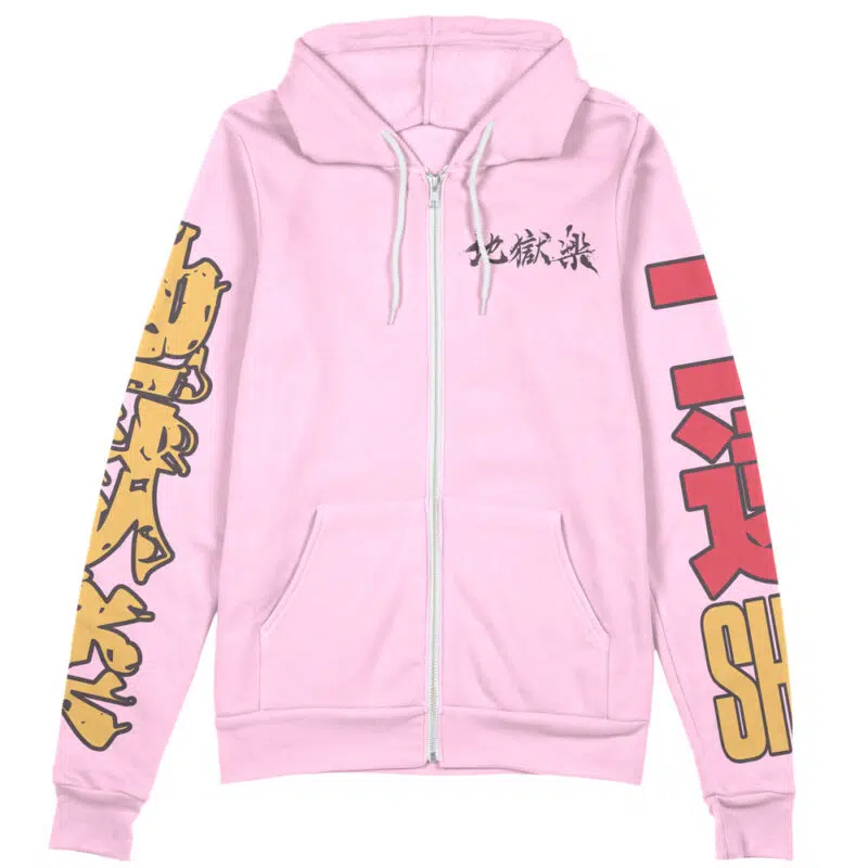Yamada Asaemon Shion Hell’s Paradise Streetwear Zip Hoodie Jacket - Image 2