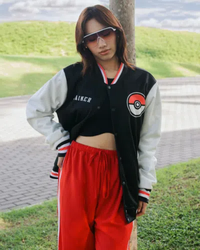 Poke League Champion Pokemon Varsity Jacket