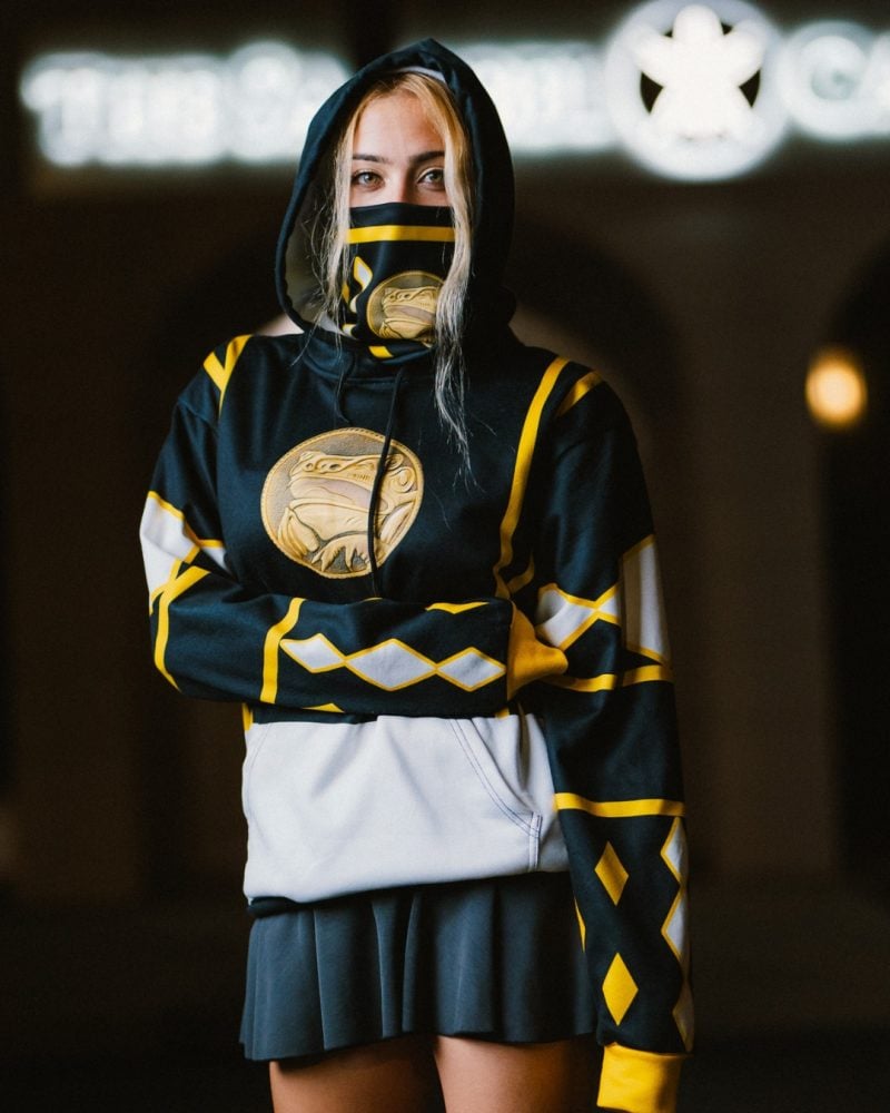 Black Ranger Ninjetti Rangers Masked Hoodie