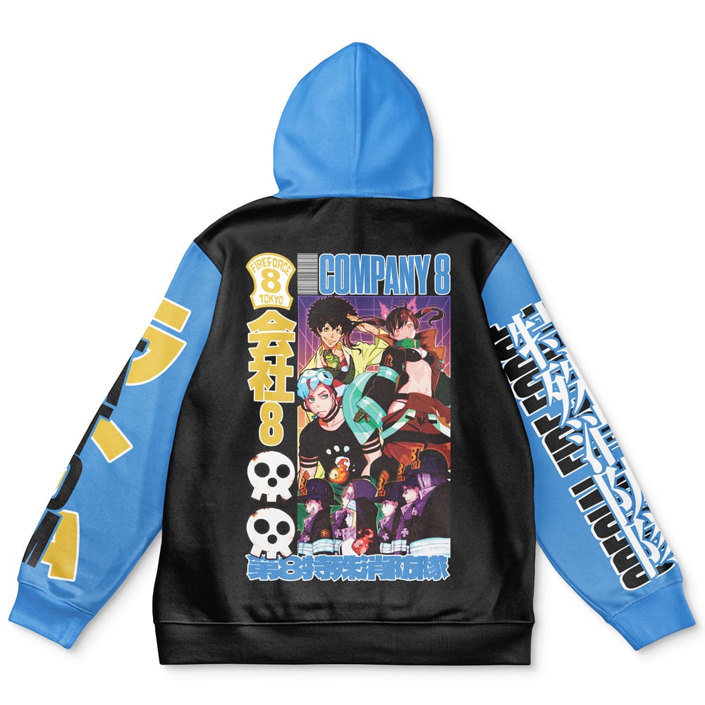 j*3様 HOTEL Collaboration hoodie フリーサイズ Company 8 Fire Force Streetwear Hoodie | Anime Ape