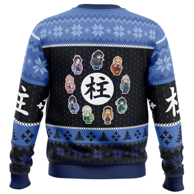 Chibi Hashira Demon Slayer Ugly Christmas Sweater - Image 2