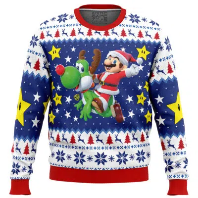 Christmas Odyssey Super Mario Bros. Ugly Christmas Sweater