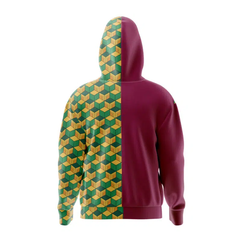 Giyu Tomioka Demon Slayer Full Face Zip Hoodie - Image 2