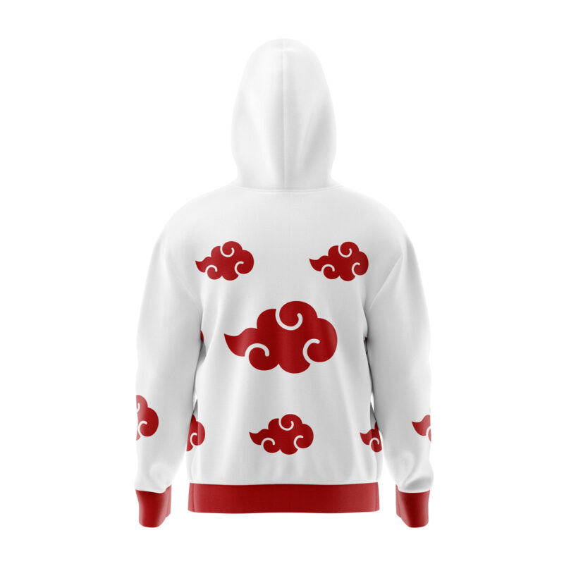 Akatsuki White  Full Face Zip Hoodie - Image 2