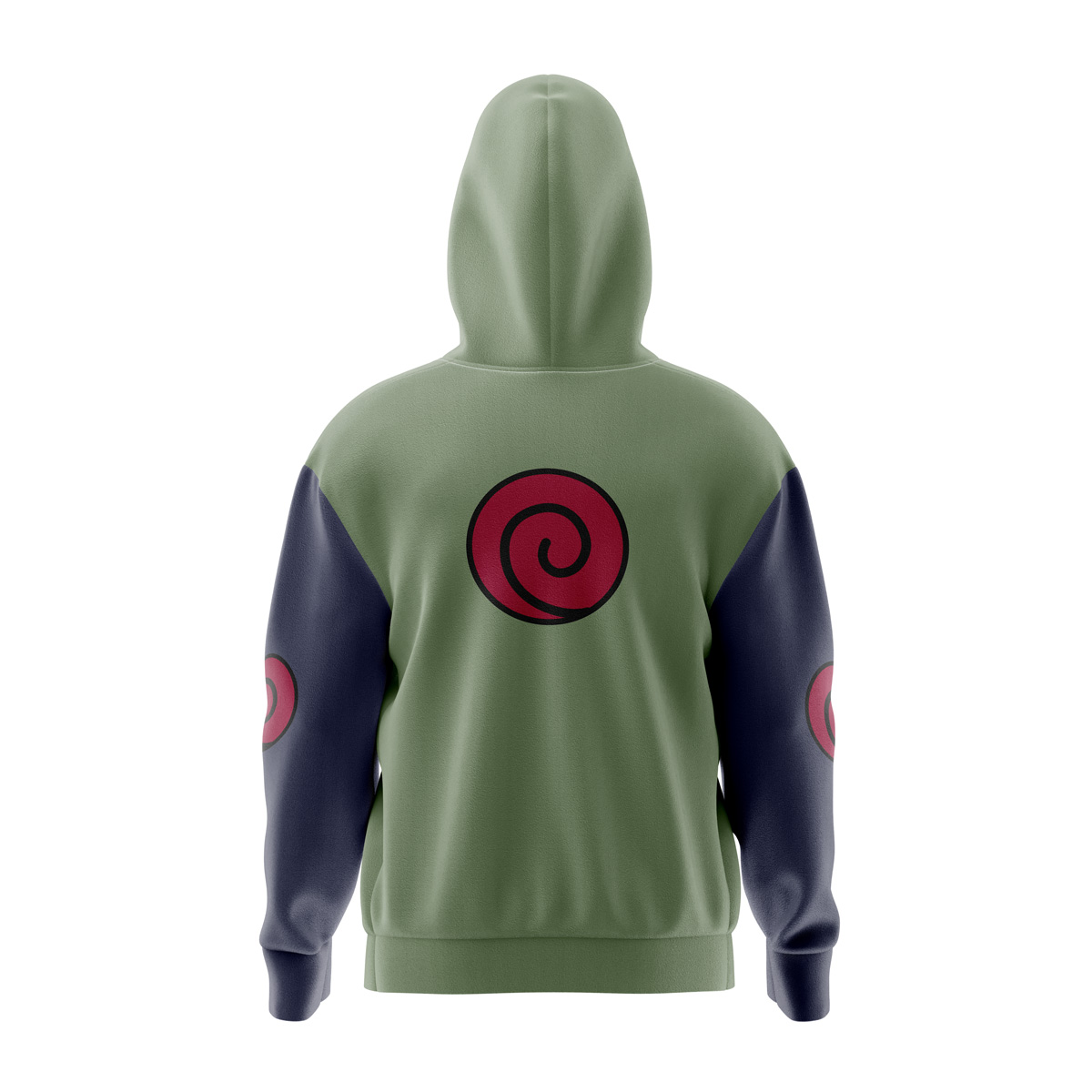 Konoha Jonin Naruto Full Face Zip Hoodie - Anime Ape